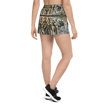 CZT x KP - ELEPHANTS By The WATER - Women’s Athletic Shorts (Recycled)