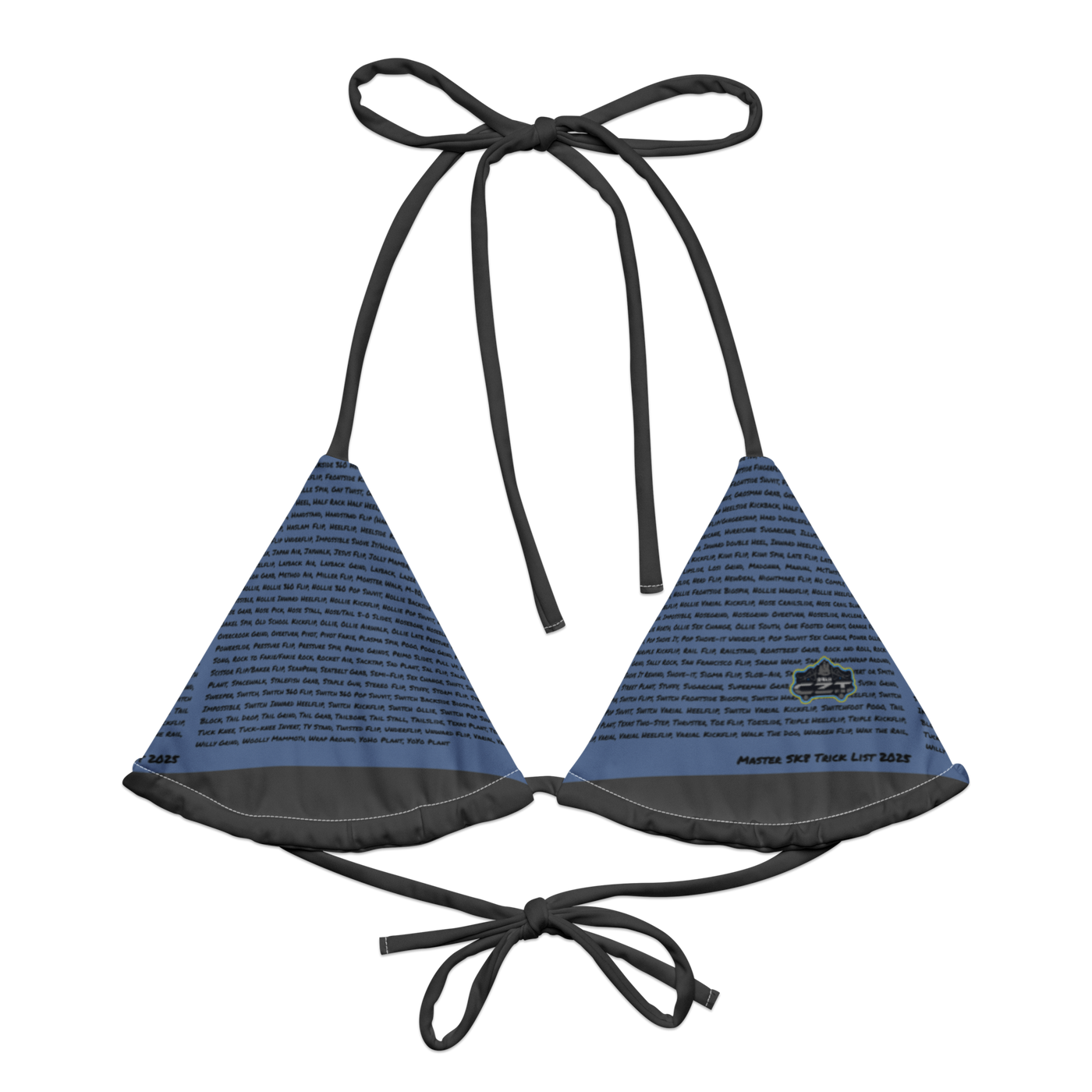 CZT Full SK8 List Bikini Tops - Bandeau, Support, String (Recycled)