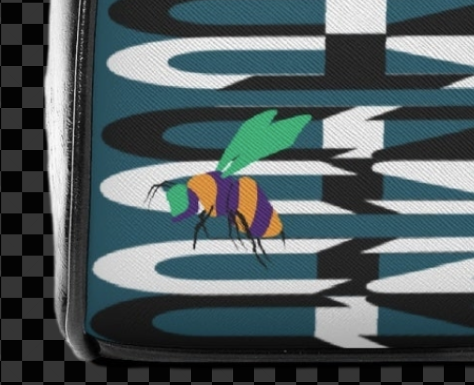 CZT BEE MAZE Bowling-Bag-Inspired Saddle & Ping-Pong Paddle Tote (Opt'l Shoulder Strap)