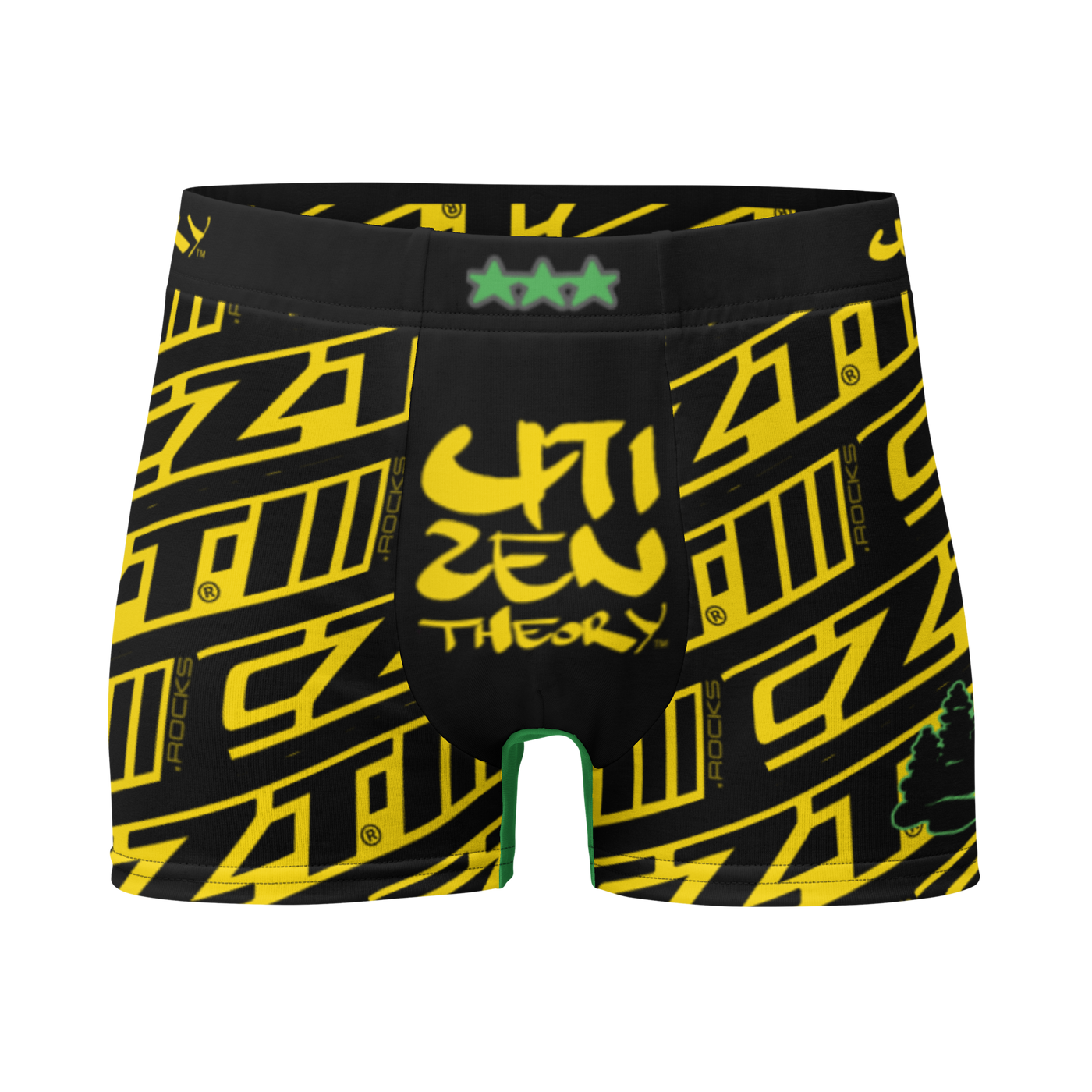 CZT DNC Banner Print Stylishly Snug and Functionally Fitted Men's Boxer Briefs