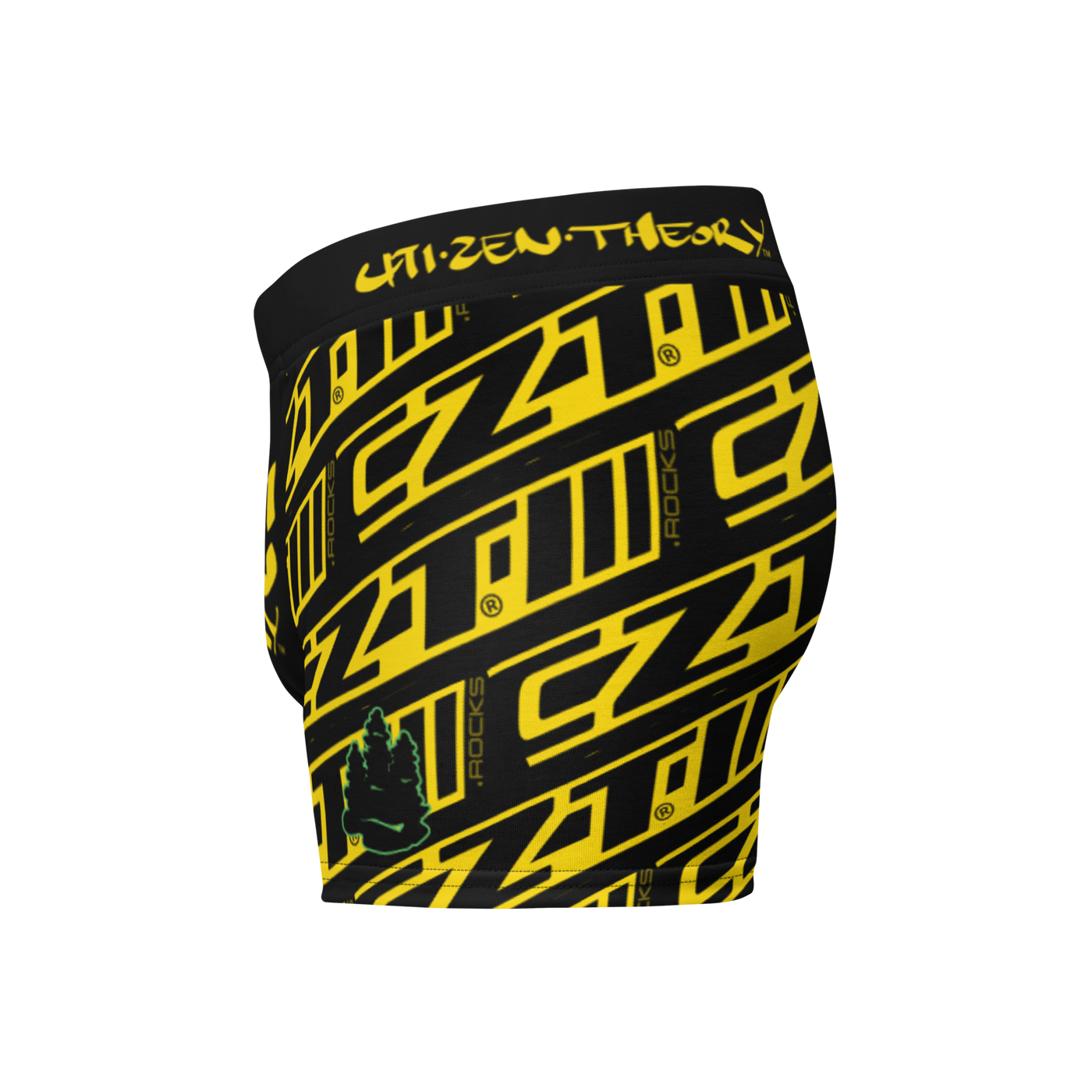 CZT DNC Banner Print Stylishly Snug and Functionally Fitted Men's Boxer Briefs