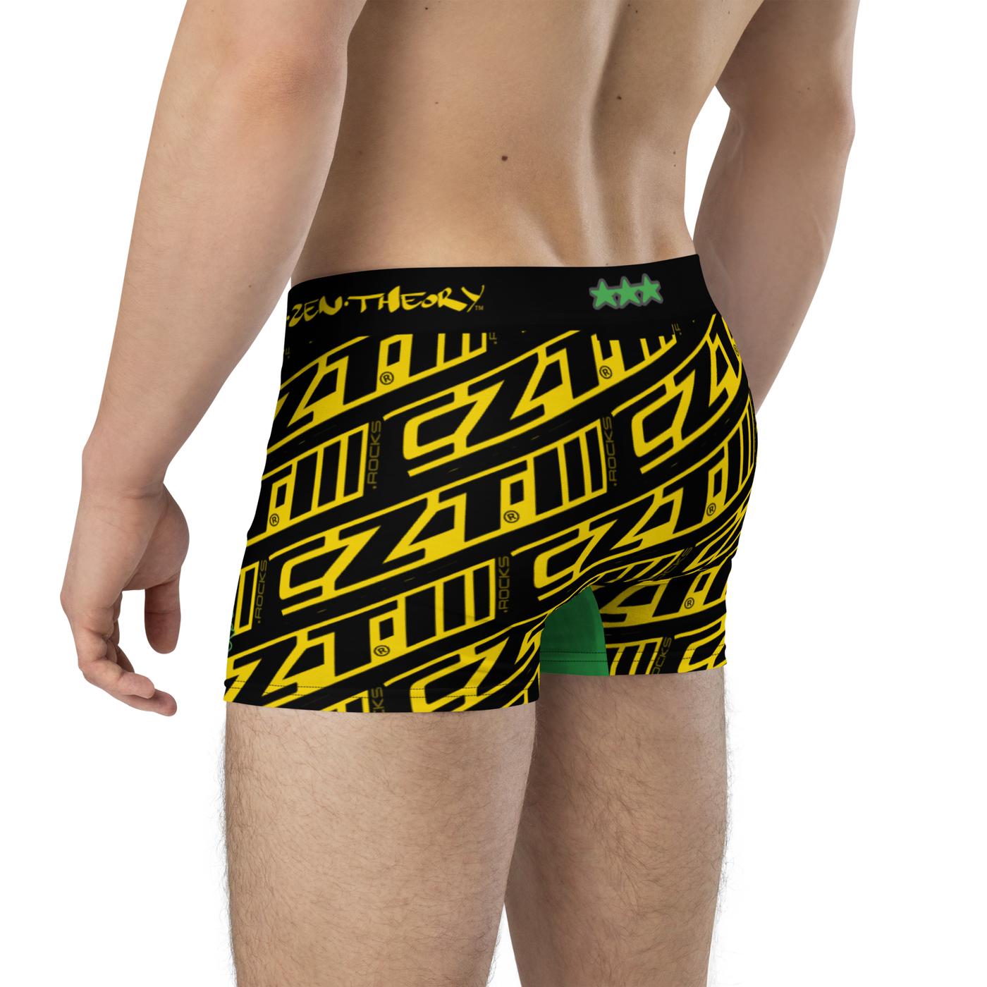CZT DNC Banner Print Stylishly Snug and Functionally Fitted Men's Boxer Briefs