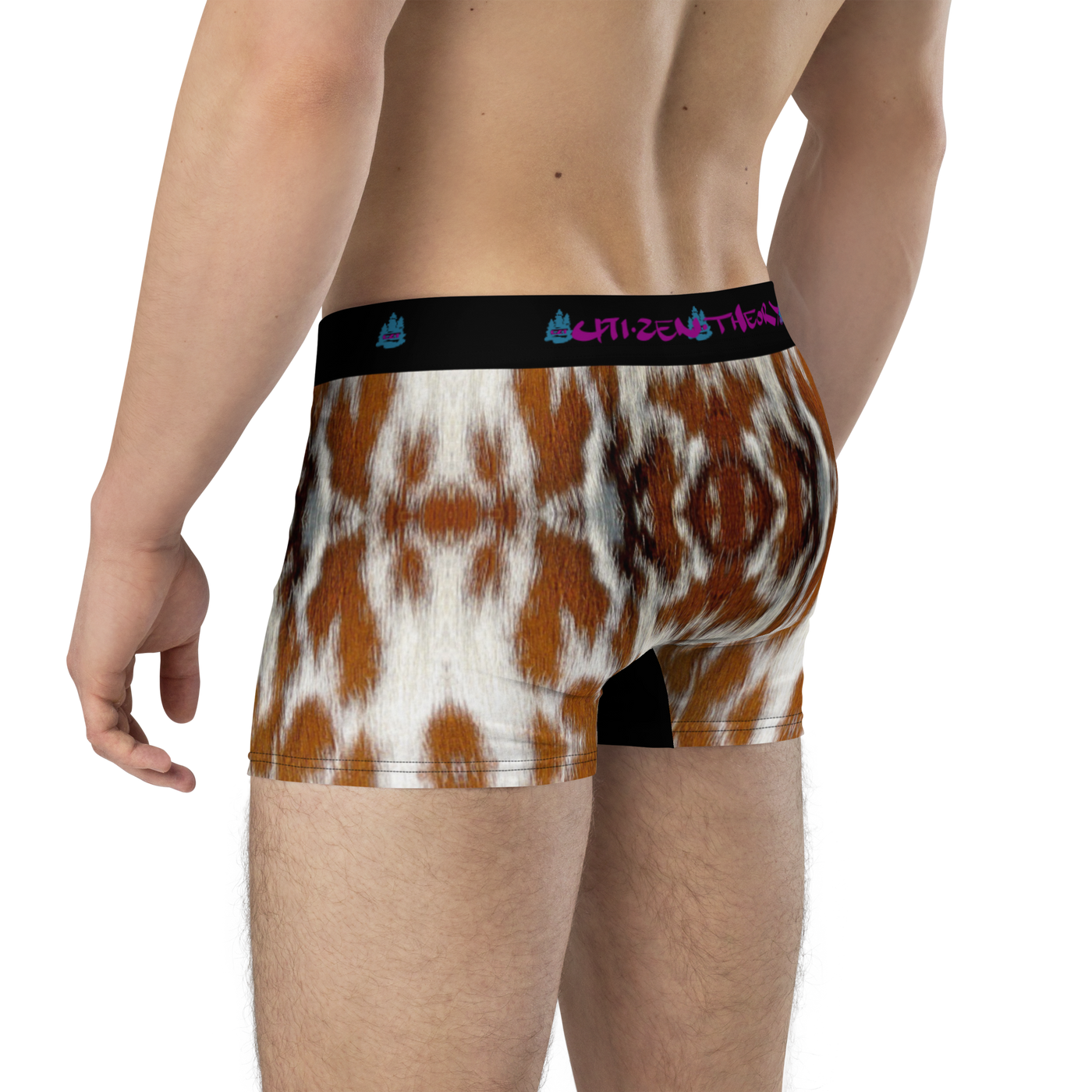 CZT MOO-HIDE Bee & Banner Stylishly Snug and Functionally Fitted Boxer Briefs