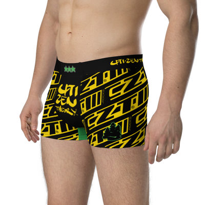 CZT DNC Banner Print Stylishly Snug and Functionally Fitted Men's Boxer Briefs