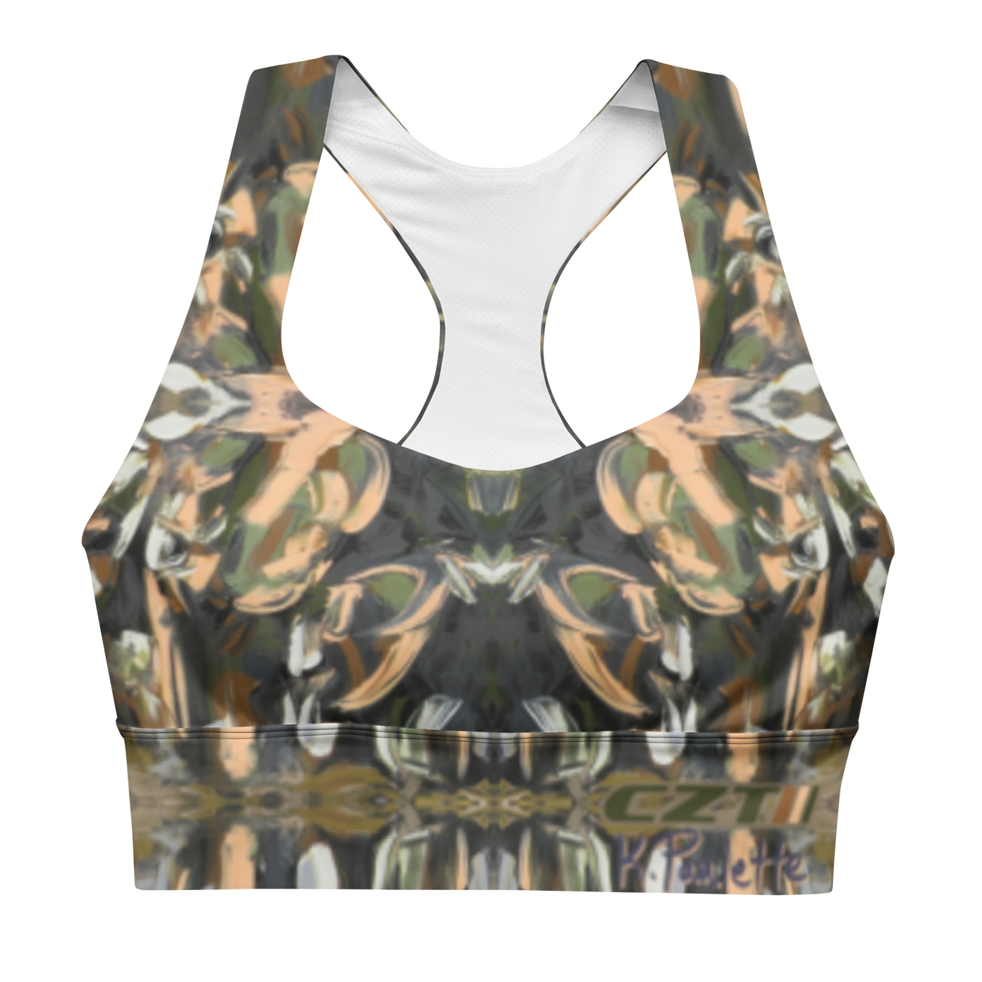 CZT x KP - ELEPHANTS By The WATER - Active Endurance Performance Bra