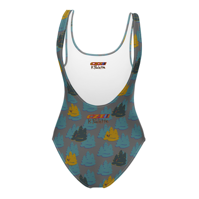 CZT x KP - The BLUEGRASS ROOSTER - One-Piece Swimsuit