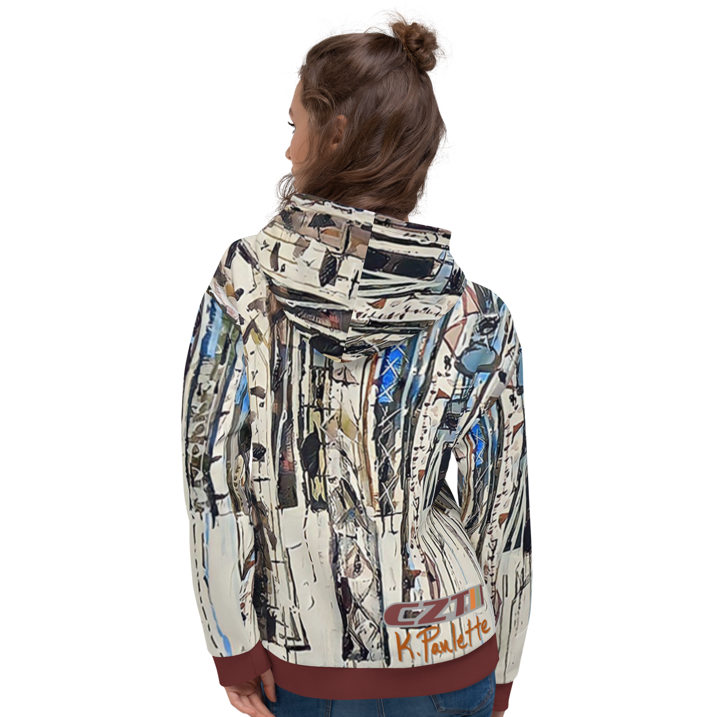 CZT x KP -  BEAR In The BIRCH TREES - HVW8 Hoodie (Unisex)