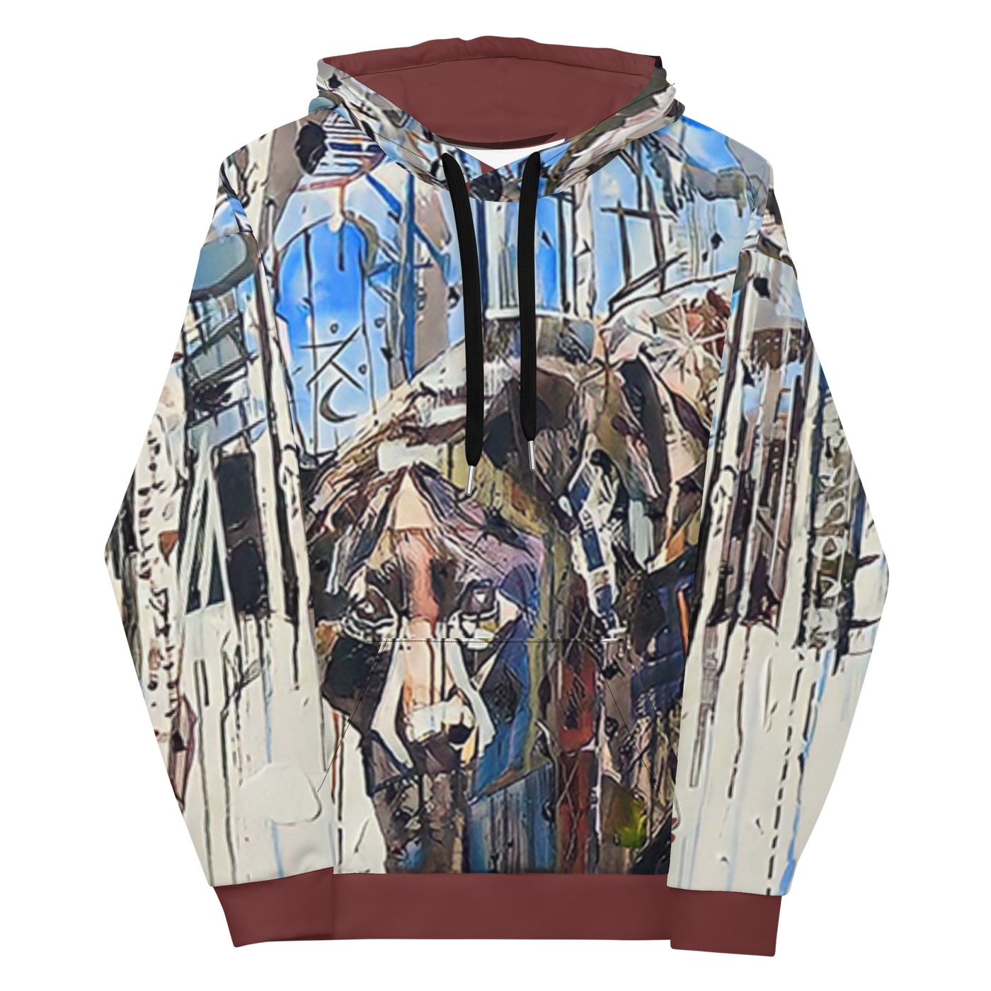 CZT x KP -  BEAR In The BIRCH TREES - HVW8 Hoodie (Unisex)