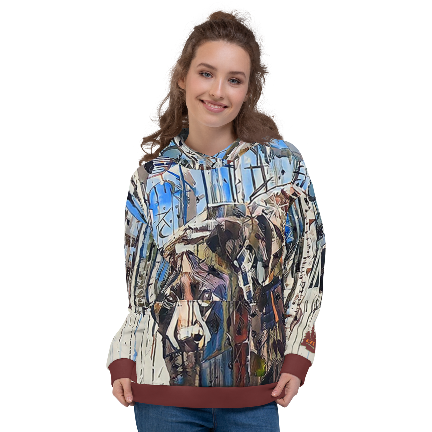 CZT x KP -  BEAR In The BIRCH TREES - HVW8 Hoodie (Unisex)