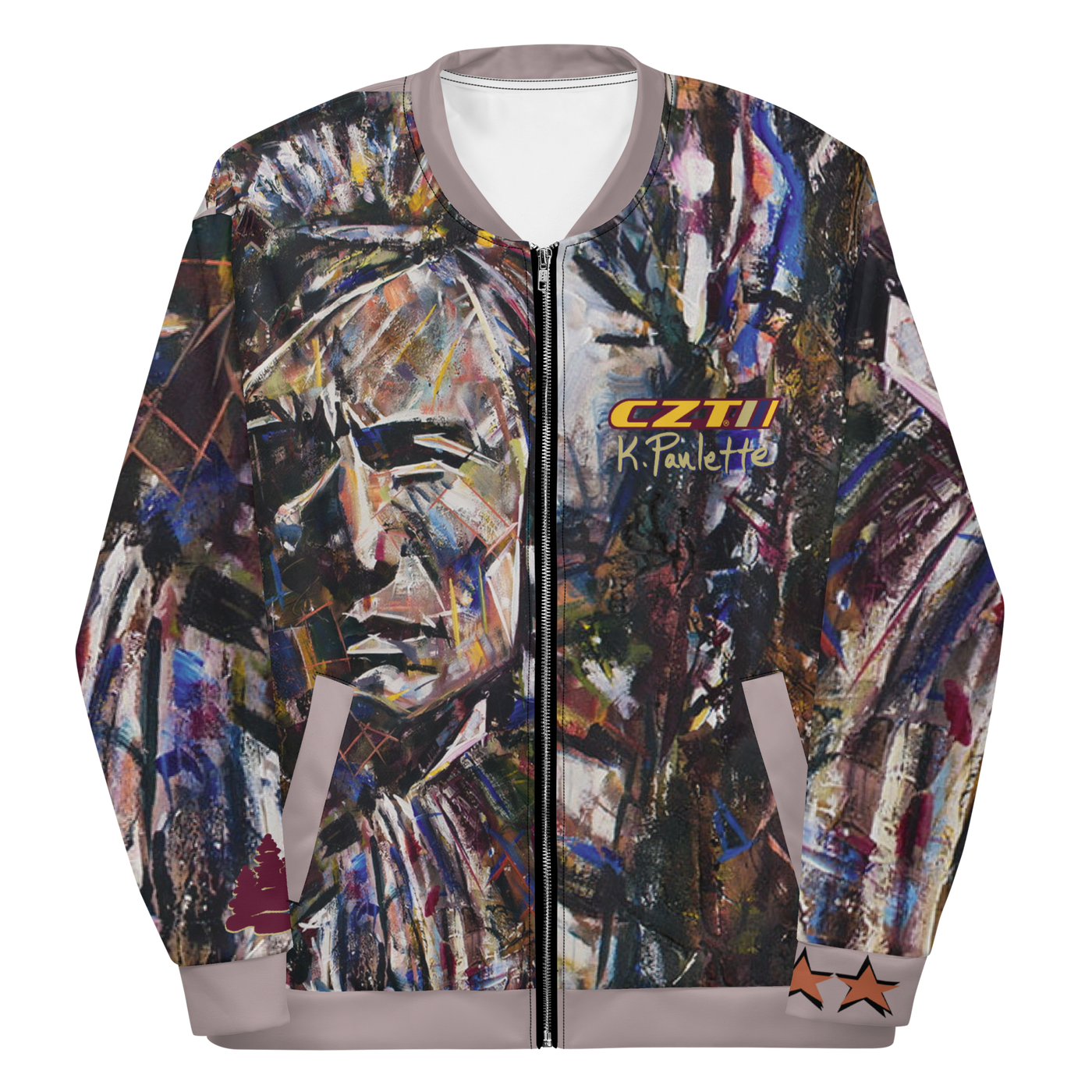 CZT X KP - VISIONS Native American Indian - Bomber Jacket (Unisex)