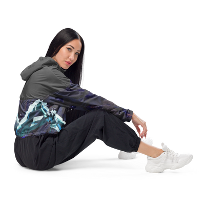 CZT x KP - MOVIN’ The MOUNTAINS- Women’s Cropped Windbreaker
