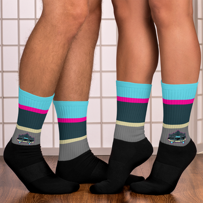 CZT SK8 Summer Hockey Cushioned Black Bottom Socks