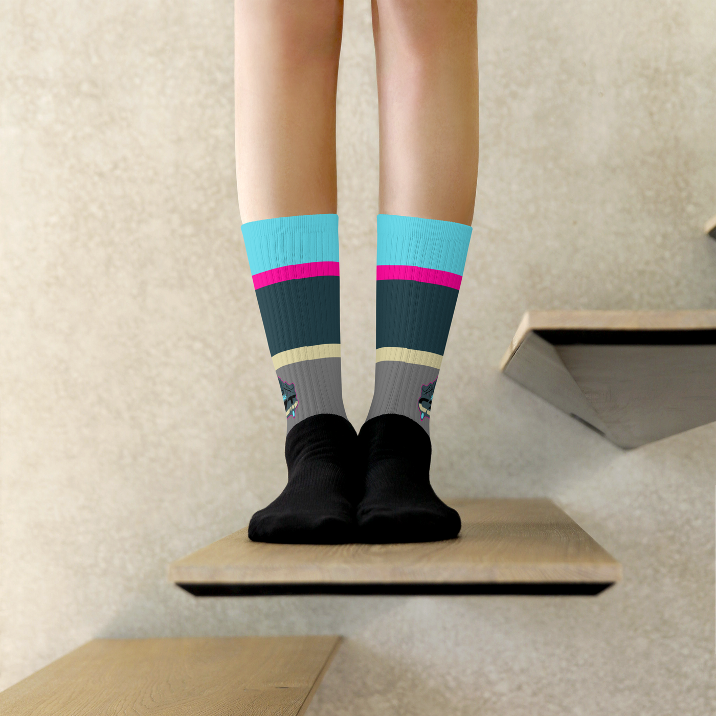 CZT SK8 Summer Hockey Cushioned Black Bottom Socks