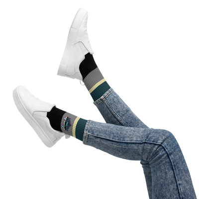 CZT SK8 Summer Hockey Cushioned Black Bottom Socks