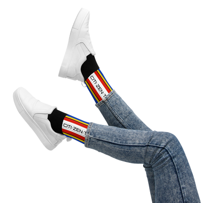 CZT VERT Stripes Black Bottom Sublimation Socks