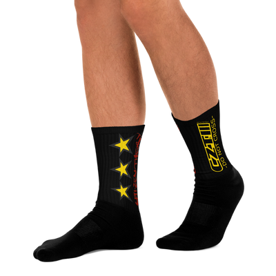 CZT DNC STAR Black Bottom Sublimation Comfy Socks