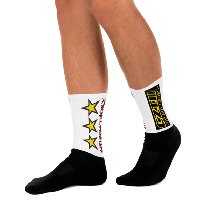 CZT DNC STAR Black Bottom Sublimation Comfy Socks