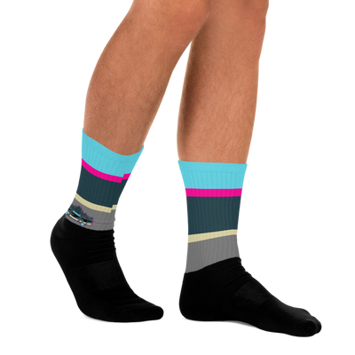 CZT SK8 Summer Hockey Cushioned Black Bottom Socks