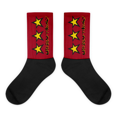 CZT DNC STAR Black Bottom Sublimation Comfy Socks