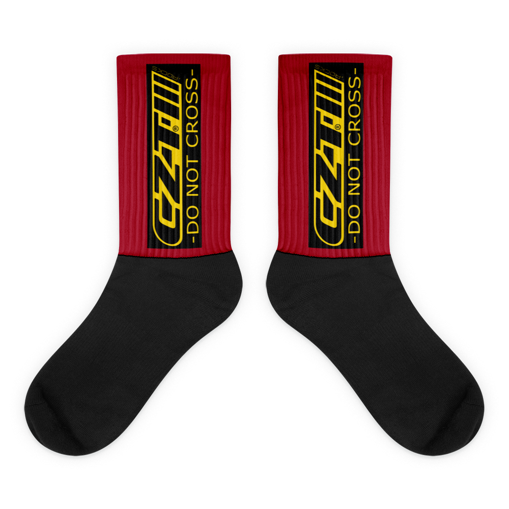 CZT DNC STAR Black Bottom Sublimation Comfy Socks