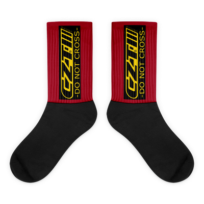 CZT DNC STAR Black Bottom Sublimation Comfy Socks