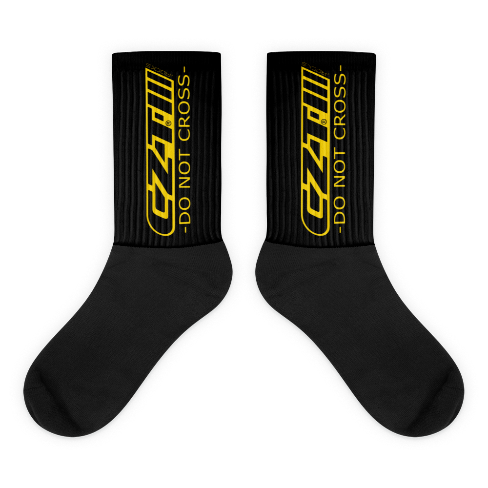 CZT DNC STAR Black Bottom Sublimation Comfy Socks