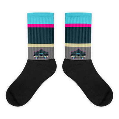 CZT SK8 Summer Hockey Cushioned Black Bottom Socks