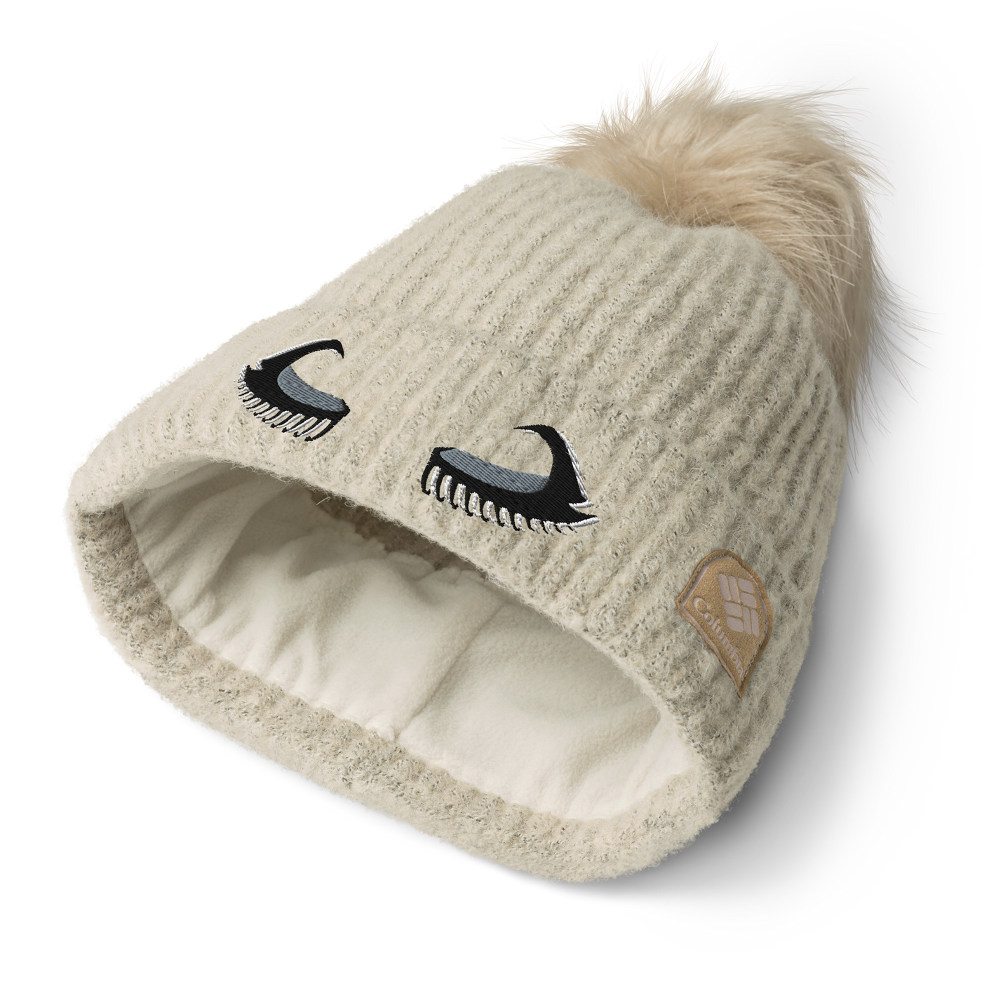 CZT x Columbia Caps-EYES Pom-Pom Beanie