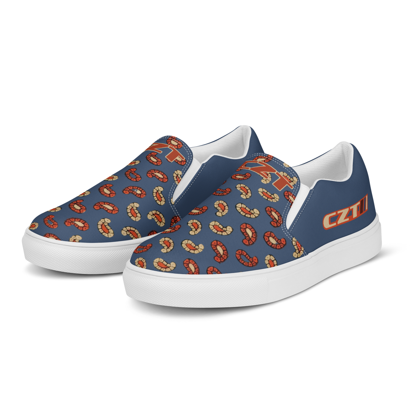 CZT PAISLEY Classic Casual Comfortable Canvas Slip-on