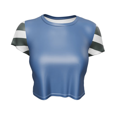 CZT Pajama Crewneck Crop Top 