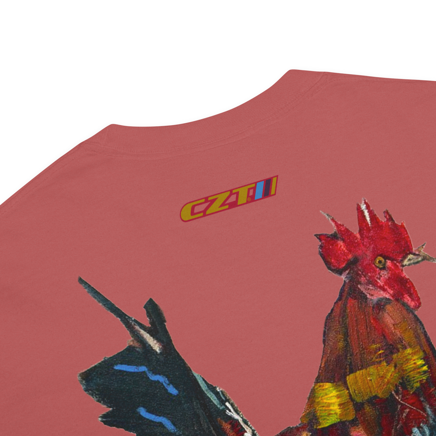 CZT x KP - The BLUEGRASS ROOSTER - Embroidered Vintage Tee (Unisex)