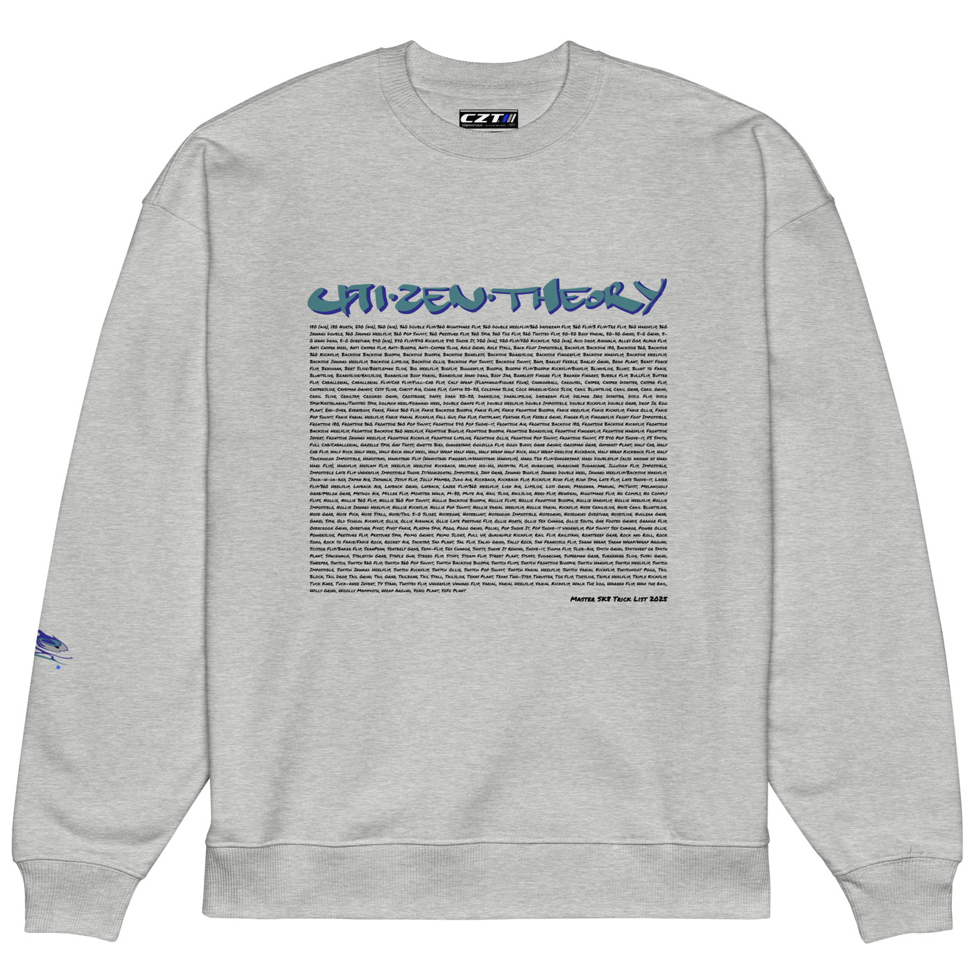 CZT Full Sk8 List Soft Oversized Sweatshirt (Organic)