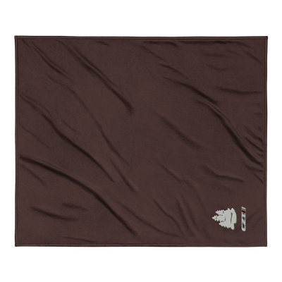 CZT Embroidered Triple Stack Premium Sherpa-lined Fleece Throw Blanket