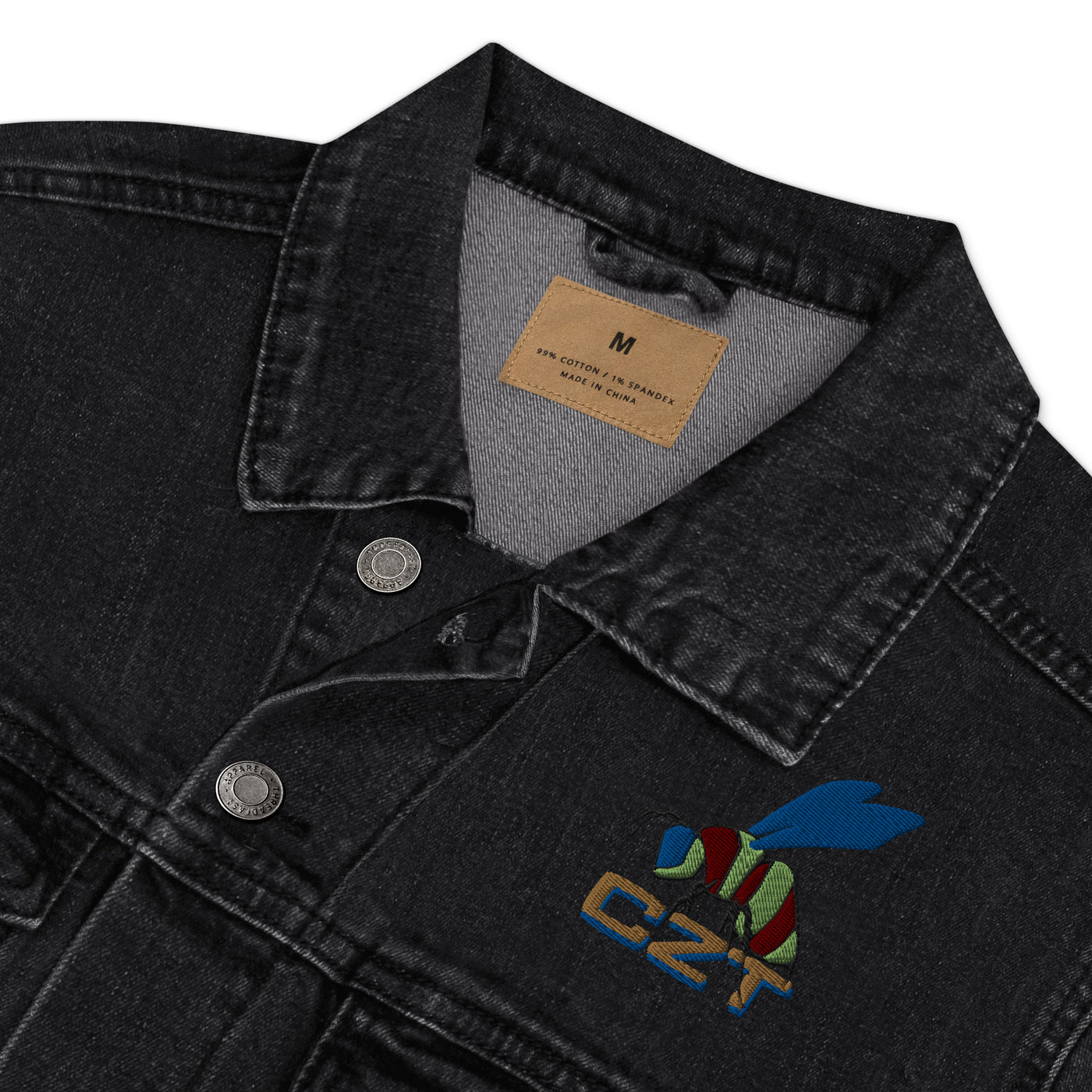 CZT SK8 BEE Best Embroidered Denim Jacket (Unisex)